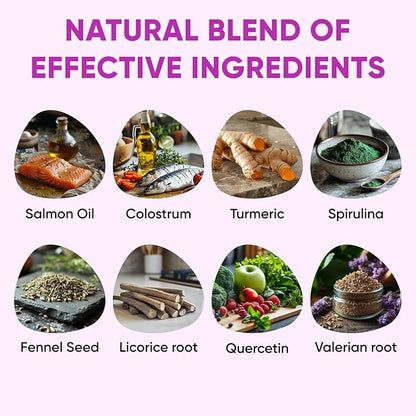 Dog Allergy Relief Chews for Itchy Skin - Seasonal and Food Allergy Chews for Shedding, Licking Paws, Hot Spot, Ears - USA Product - Omega 3 Fish Oil Skin & Coat Supplement - Anti Itch Immune Treats