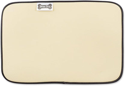 Bone Dry Machine Washable, Ultra Absorbent Pet Mat, 12x18, Rose/Off-White Lattice
