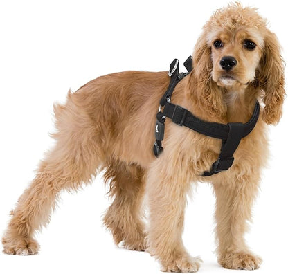 Kruz No Pull Dog Harness (Chest 26”-38”, Weight 44-88 lbs) Heavy-Duty Pet Harness for Large Breeds, Ultra-Comfort Fit, Lifetime Durability, Adjustable Dog Harness No Pull Design (Black, Large)