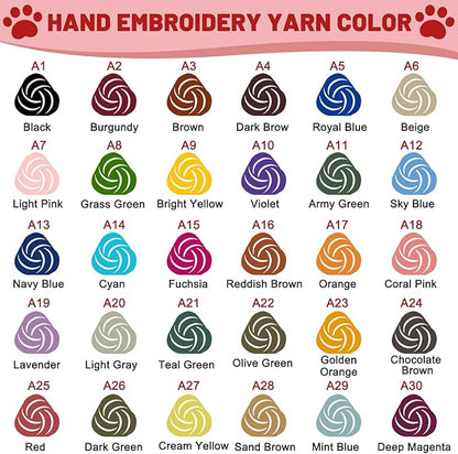 Personalized Hand Embroidered Names Dog & Cat Sweater, Custom Puppy Winter Clothes with Name, Personalized Christmas Dog Sweaters for Small &Large Pets, Birthday Xmas Gifts