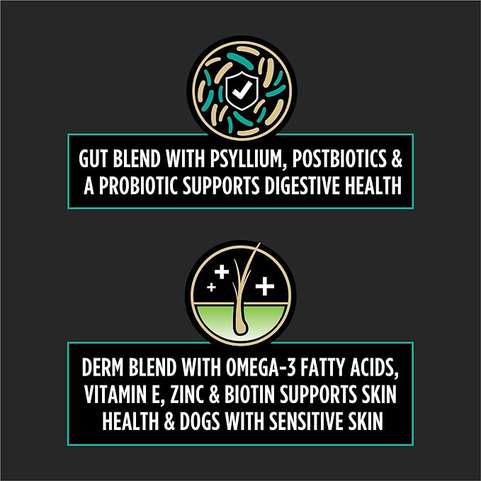 Purina Pro Plan Veterinary Supplements Multi Care Canine Chews for Dogs, with Omega 3, Supports Skin, Immune and Gut Health - 30ct Pouch