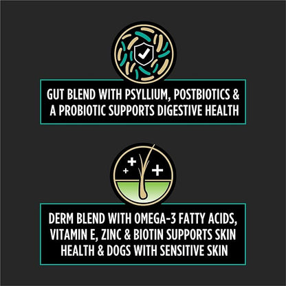 Purina Pro Plan Veterinary Supplements Multi Care Canine Chews for Dogs, with Omega 3, Supports Skin, Immune and Gut Health - 30ct Pouch