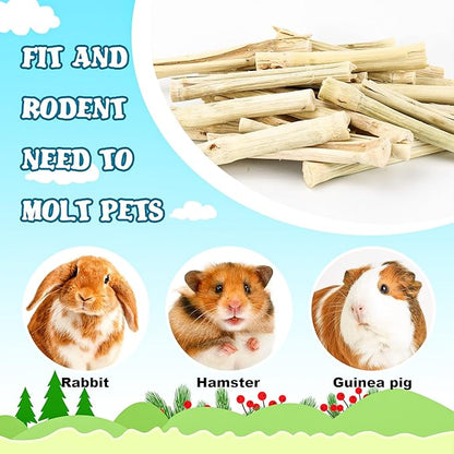 matafat 800g/1.76lb Bunny Toys Sweet Bamboo Sticks for Rabbits Bunny Chew Toys Molar Treats Snack for Small Animals Hamsters Chinchillas Guinea Pigs