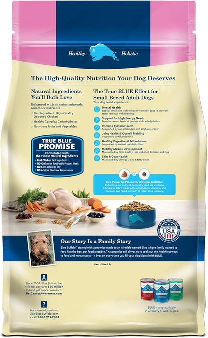 Blue Buffalo Life Protection Formula Natural Adult Small Breed Dry Dog Food, Chicken and Brown Rice 5-lb Trial Size Bag