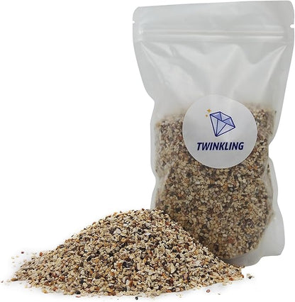 TWINKLING Silica Sand, Aquarium Sand, Horticultural Sand, Vermiculite, Coarse Sand for Plants, Fire Pit, Aquarium, Fish Tank, Resin Art, DIY Craft, Vase Filler, Home Decor, 410g/14.5oz (10-20 Mesh)