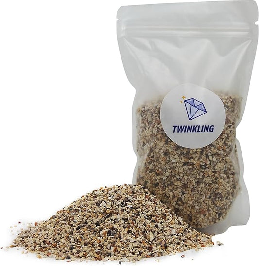 TWINKLING Silica Sand, Aquarium Sand, Horticultural Sand, Vermiculite, Coarse Sand for Plants, Fire Pit, Aquarium, Fish Tank, Resin Art, DIY Craft, Vase Filler, Home Decor, 410g/14.5oz (10-20 Mesh)
