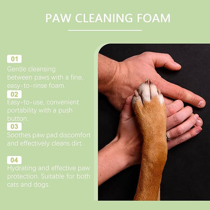 Paw Cleaner - Dog Muddy Feet Grooming Washer, 100ml Silicone Brush Cleaning Supply | Sturdy & Easy-to-Use, Ideal for Puppies Kittens Small Medium Large Breed Travel Walking Bath, 7.09x2.05 Inches