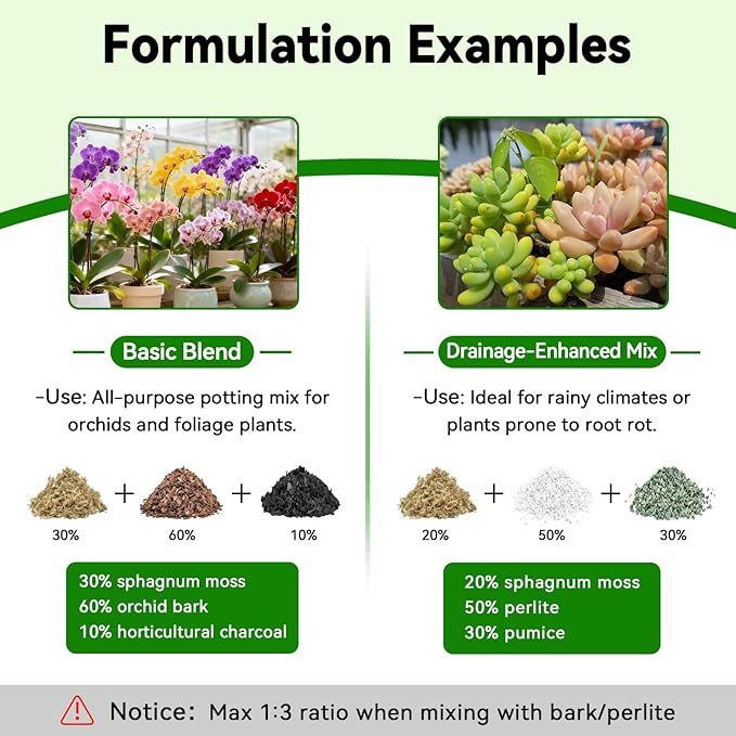 ZeeDix 3QT Natural Sphagnum Moss for Plants, Orchid Moss Potting Mix for Repotting, High Water Retention, Help with Maintain Humidity, Plant Moss for Gardening, Hanging Baskets, Reptile Bedding