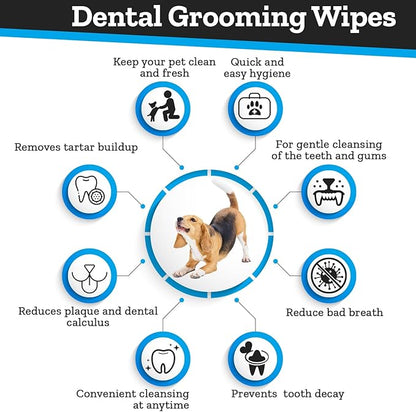 Truclens Dental Wipes fro Cats and Dogs (50 Count)…