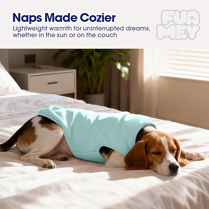 FUAMEY Dog Fleece Vest for Large Dogs,Warm Stretchy Dog Sweatshirts Pullover with Leash Hole Dogs Sweater Soft Pet Turtleneck Cozy Pet Vest Lightweight Sleeveless Blue XXL