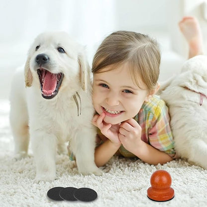 Dog Nail File,Wood Cat Nail File Boards,Pet Toenail Grinder Board, Scratcher Board Puppy Pad for Small to Medium-Sized Dogs and Cats with 3 Pcs Replaceable Sandpaper (Brown)