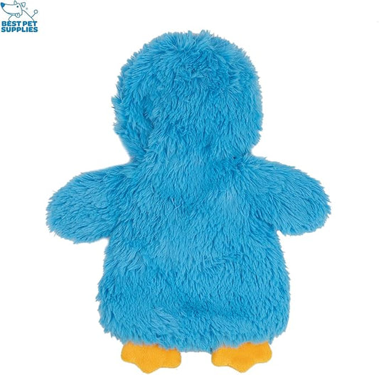 Best Pet Supplies Interactive Squeaky Dog Chew Toy, Ideal Dog Toys for Chewers, Small, Medium & Large Dogs, and Fetch Lovers - Crinkle Chicken (Blue), Large