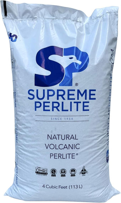 Supreme Perlite Super Coarse Horticulture Perlite, 4 Cu Ft Bag - for High Porosity Potting Soil Mixes, Propagation, and Organic Gardening - Maximizes Drainage & Aeration
