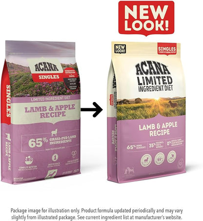 ACANA Singles Limited Ingredient Grain Free High Protein Dry Dog Food Lamb & Apple Recipe 4.5lb Bag