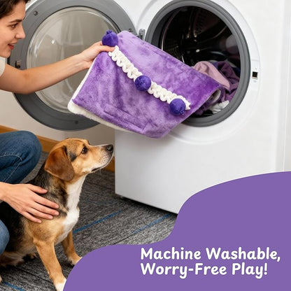 Nocciola Dog Snuffle Toy, Blueberry Cake Snuffle Mat for Puppies Puzzle Puppy Toy with Crinkle, Hide and Seek Interactive Enrichment Toys for Small Medium Dogs, Dog Gift Birthday Cake Toy