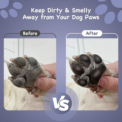 Paw Cleaner for Dogs Medium Small Breed with Handle | Dog Paw Cleaner to Clean Muddy Paws | Dog Foot Cleaner Paw Washer for Dogs & Pets| Dog Feet Washer (Gray)
