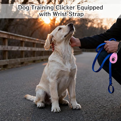 32 Pcs Dog Training Clicker with Wrist Strap Multicolor Pet Behavioral Training Accessories for Dogs Cats Horses Birds