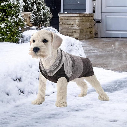 French Bulldog Small Soft Knitted Dog Sweater Puppy Pullover Frenchie Pug English Boston Terrier Bully Pitbull Sweatshirt Clothing Cold Weather Winter Coats(Black,Medium)