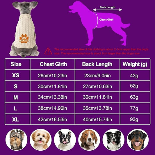 Personalized Embroidered Names Dog Sweater, Custom Cats Winter Clothes, Personalized Christmas Boy Girl Dog Sweaters, Birthday Xmas Party Gifts for Pet Lovers