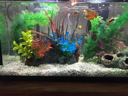 DoubleWood 3 PCS Decaying Trunk Betta Fish Ornament Driftwood Resin Crafts for Aquarium Decoration Fish Tank Wood With Holes & Caves