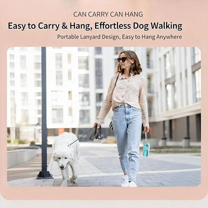 Dog Water Bottle Portable, 11.8 oz(350 ml) Leak-Proof Pet Travel Water Bottle, BPA-Free, Lightweight, Foldable for Hiking, Walking, Car Rides (Blue)