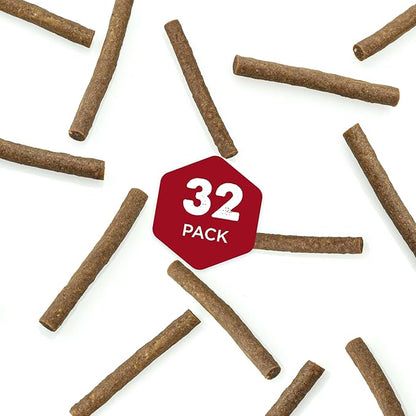 Premium Chicken Treat Sticks - 32 Count (Pack of 1) - Natural, Collagen-Rich, High-Protein, Promotes Dental Health, Great for Small, Medium, Large, Puppies