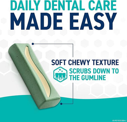 OraVet Dental Hygiene Chews for Small Dogs, Oral Care with Delmopinol, Vanilla Flavor, 14 Count