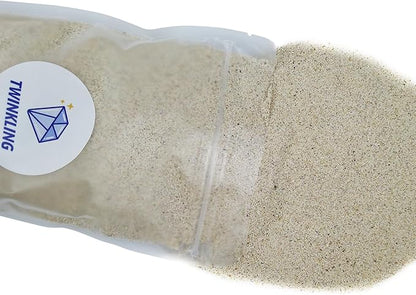 TWINKLING Silica Sand, Aquarium Sand, Horticultural Sand, Vermiculite, Coarse Sand for Plants, Fire Pit, Aquarium, Fish Tank, Resin Art, DIY Craft, Vase Filler, Home Decor, 410g/14.5oz (50-80 Mesh)