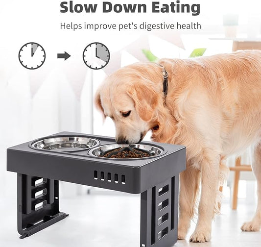 Jaoul Slow Feeder Dog Bowls Insert, Puzzle Slow Feeder Insert with 21 Octopus Suction Cups for Small Breed Dog Food Bowls (4 inch, Black)