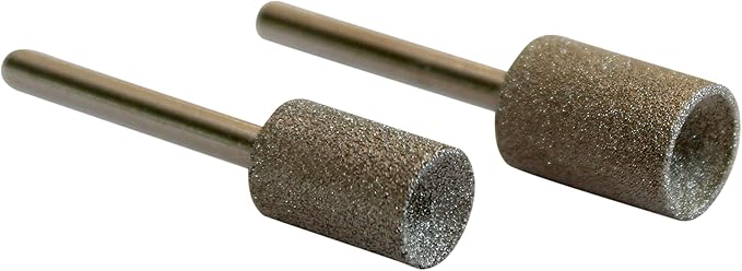 Diamondg - Professional Diamond Nail Rotary Grinder Bits Dogs - Painless Nail Trimmer Bits Won't Pull Hair or Get Hot - Pack of 2 (1 Large, 1 Small)