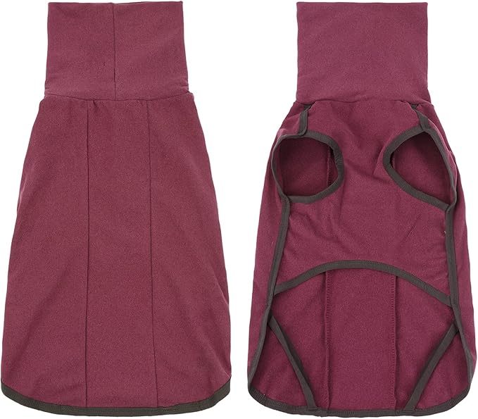 Dog Sweater Pullover Cold Weather Vest for Dogs Dog Sweatshirt & Jacket for Indoor and Outdoor Use (XX-Small, Wine red)