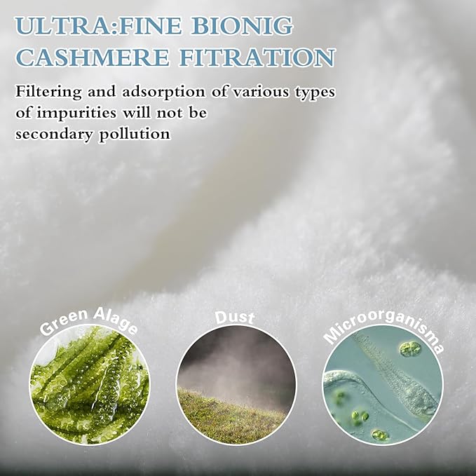 Aquarium Filter U-V for 55-200 Gallon Tank, 500GPH Fish Tank Filter for Cold Plunge Fish Tank Green Clean Machine,Submersible Powerful Pump Filter for Turtle Tank Saltwater Freshwater Crystal Clear