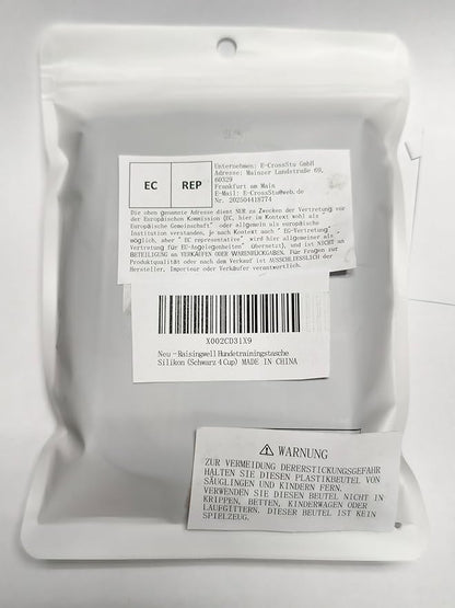 Dog Treat Pouch with Magnetic Closure 4-Cup Silicone Bag Fanny Pack Holder with Clicker 4 Ways to Wear Front Pocket Fits All Phones Ideal for Leash, Pet Walking and Training（Black）