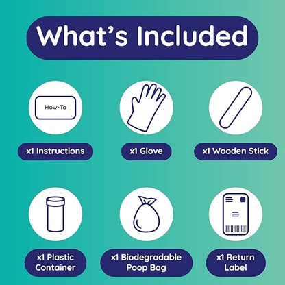 Comprehensive Gut Health Check for Dogs - at-Home Stool Test for Digestion, Immune & Leaky Gut Symptoms Like Diarrhea, Allergies, Itchy Skin, Bad Breath - Easy Non-Invasive Testing