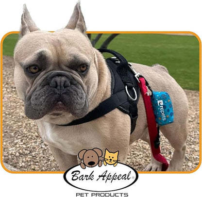 Bark Appeal Blue Hibiscus No-Pull Dog Harness for Large to Extra Large Sized Pets – Adjustable, Reflective Vest with 3 Leash Clips for Added Control, Easy Walks & Training – XL
