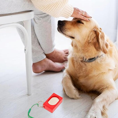 Luxshiny 2pcs Dog Training Clickers Press Clicker with Bell Sound for Puppy and Kitten Behavioral Training and Undesired Behavior Correction