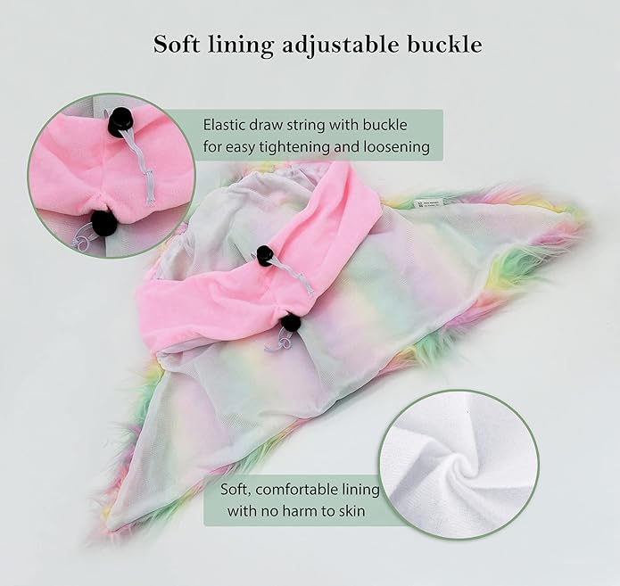 Funny Reindeer Moose Dog Costume - Cute Furry Pet Wig for Halloween & Christmas