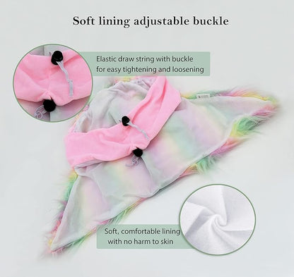 Funny Reindeer Moose Dog Costume - Cute Furry Pet Wig for Halloween & Christmas