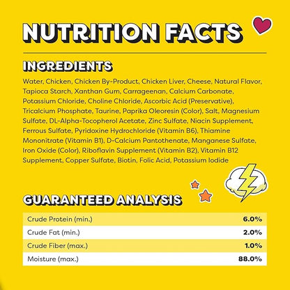 Temptations Lickable Spoons Adult Wet Cat Treat, Tasty Chicken and Cheesy Cheese Flavor, 4 Spoons, Pack of 24 (96 Total)