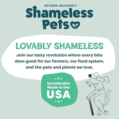 Shameless Pets Triple Mint Dental Chews for Dogs, 8 Chews - Natural Dog Teeth Cleaning Treats with Fresh Breath Benefits | Grain-Free Dental Sticks for Small, Medium & Large Dogs