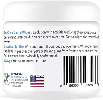 Truclens Dental Wipes fro Cats and Dogs (50 Count)…
