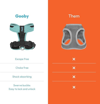 Gooby Comfort X One Dog Harness - Head-in Dog Harness for Small & Medium Sized Dogs - Escape-Free & Choke Free - Breathable Mesh, Shock Absorbing, Easy Snap & Swivel Buckles - Miami Yellow, 2X-Small