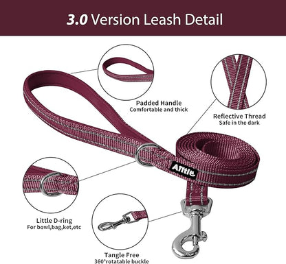 AIITLE Dog Harness, Summer No-Pull Cat Harness with a Leash, Adjustable Reflective Dog Vest, Cat Harness Escape Proof, Outdoor Walking, Camping for Extra Small Dogs and House Cats Burgundy XXXS