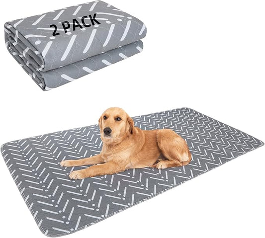 PUPTECK Reusable Dog Pee Pads Washable - Waterproof Puppy Potty Training Pads Whelping Mat, Fast Liquid Absorbing Non-Slip Pet 36" x 72"
