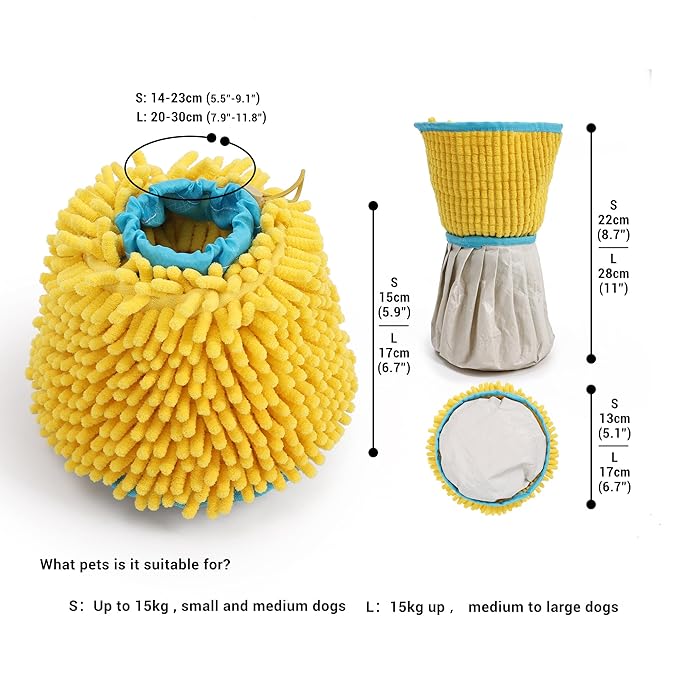 ETIAL 2-in-1 Dog Paw Cleaner & Dryer Cup with Built-In Towel, Portable Pet Foot Cleaning Washer for Mud, Dirt, Sand, and Water, Machine Washable, Foldable Design for Travel (L)