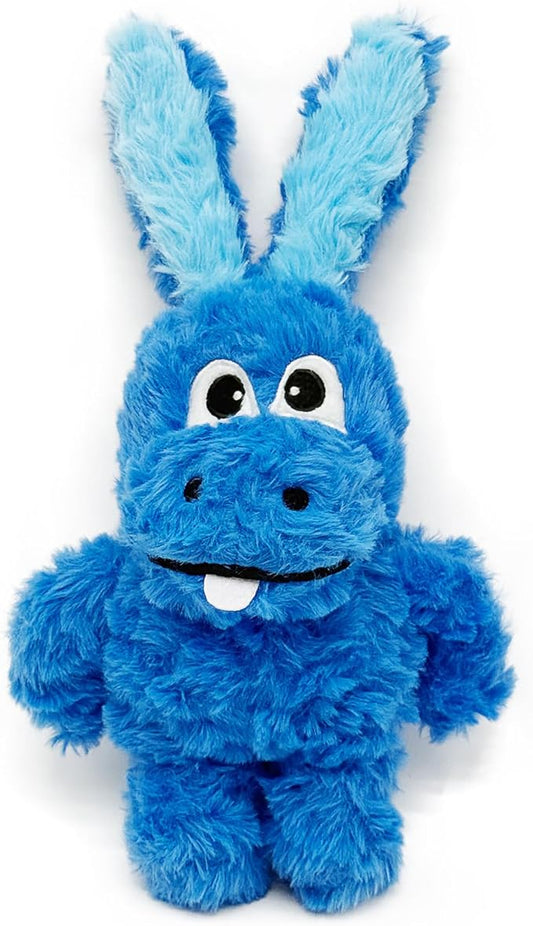 Donkey Squeaky Dog Toys to Keep Them Busy, Stuffed Plush Dog Toy Birthday Gift Crinkle Pet Puppy Tug Toy for Small Medium Large Dogs(Blue)