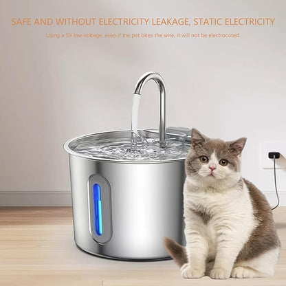 Automatic Pet Cats Water Fountain Dispenser for Dog Waterer Drinker Feeders Bowl Container Feeding Supplies Low Noise Drinking Fountain