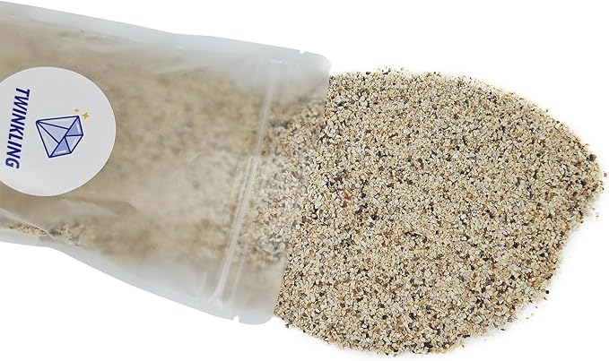 TWINKLING Silica Sand, Aquarium Sand, Horticultural Sand, Vermiculite, Coarse Sand for Plants, Fire Pit, Aquarium, Fish Tank, Resin Art, DIY Craft, Vase Filler, Home Decor, 410g/14.5oz (16-30 Mesh)