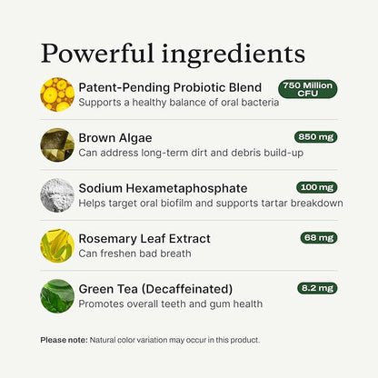 PetLab Co. ProBright Advanced Dental Powder - Dog Breath Freshener - Teeth Cleaning Made Easy – Targets Tartar & Bad Breath - Packaging May Vary - Formulated for Medium Size Dogs