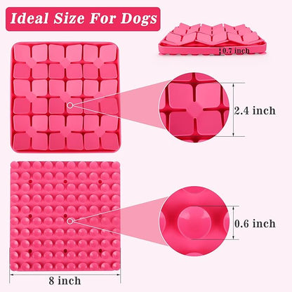 Snuffle Mat for Dogs,Silicone Interactive Dog Mat No Hurt for Dog's Nose for Smell Training and Slow Eating,Encourages Natural Foraging Skills and Stress Relief for Dog Mental Stimulation Toy